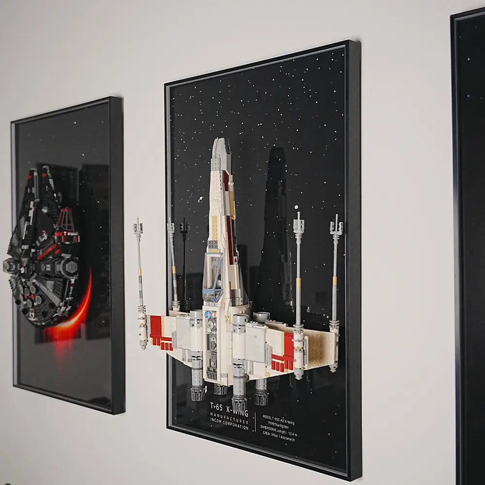 X Wing Frame Wall Display Frame for LEGO® Star Wars™ X-Wing Starfighter (75355 ...