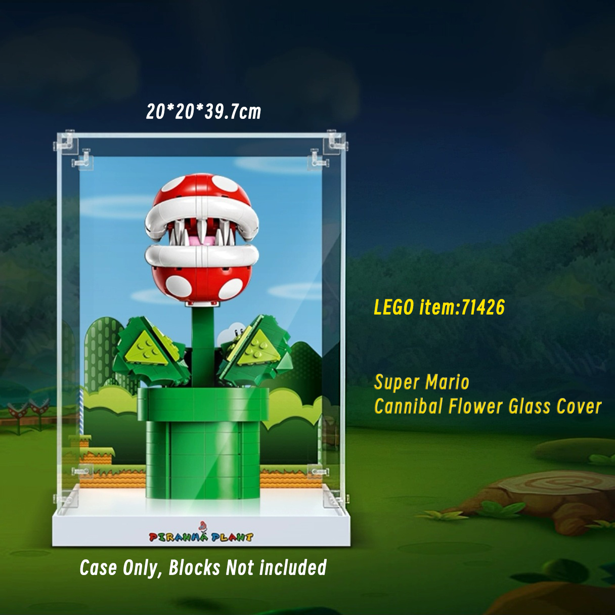 Acrylic Display Case for 71426 Piranha Plant