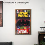 LEGO Display Frame for Marvel & Batman & Star Wars Logo trinity(75407&76330&76313)