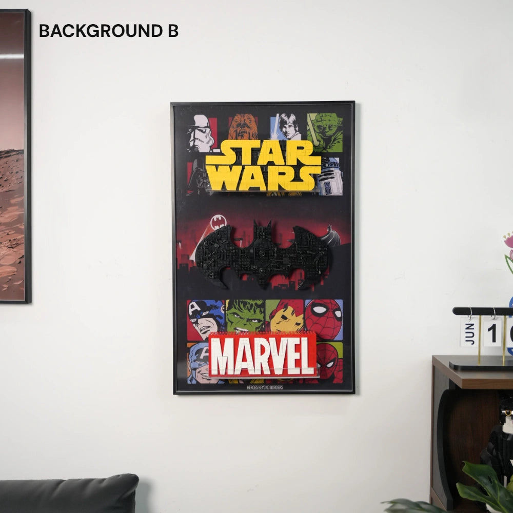 LEGO Display Frame for Marvel & Batman & Star Wars Logo trinity(75407&76330&76313)