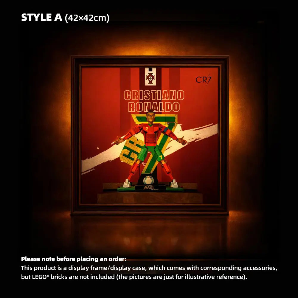 LEGO Display Frame for Cristiano Ronaldo – Soccer Legend (43016)