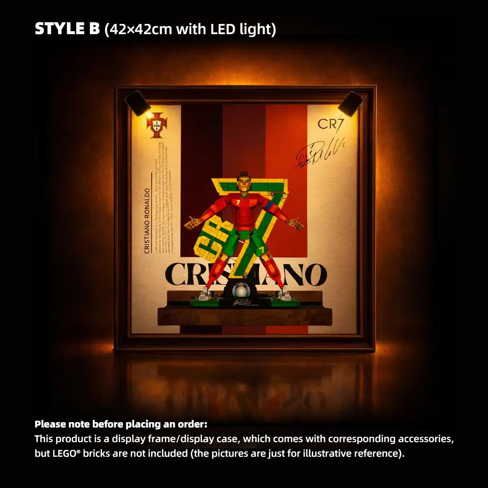 LEGO Display Frame for Cristiano Ronaldo – Soccer Legend (43016)