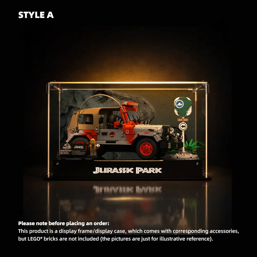 LEGO Display Case for Jurassic Park Jeep Wrangler (77984)