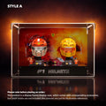 Acrylic Display Case for LEGO® Scuderia Ferrari HP Helmet PLUS (43014)&(43022)