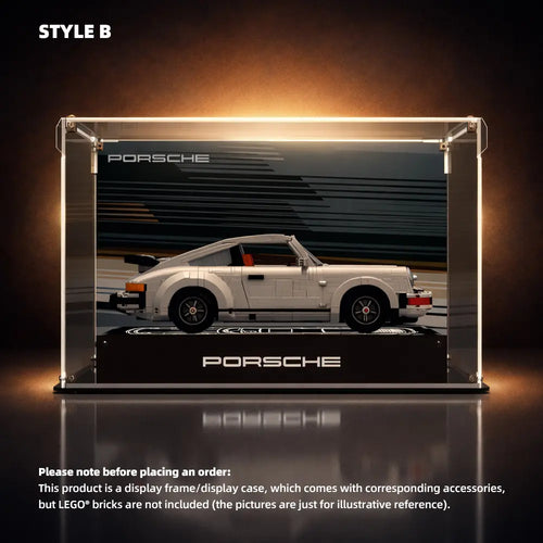 Acrylic Display Case for LEGO® Icons Porsche 911 (10295)