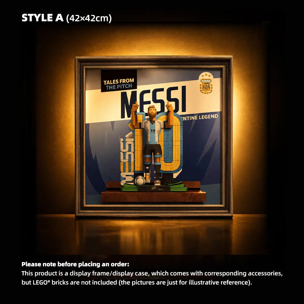 LEGO Display Frame for Lionel Messi – Soccer Legend (43015)