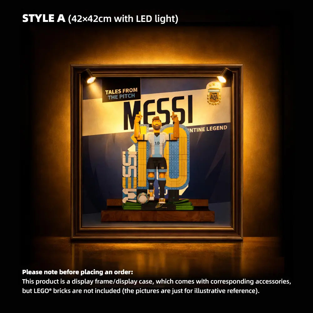LEGO Display Frame for Lionel Messi – Soccer Legend (43015)