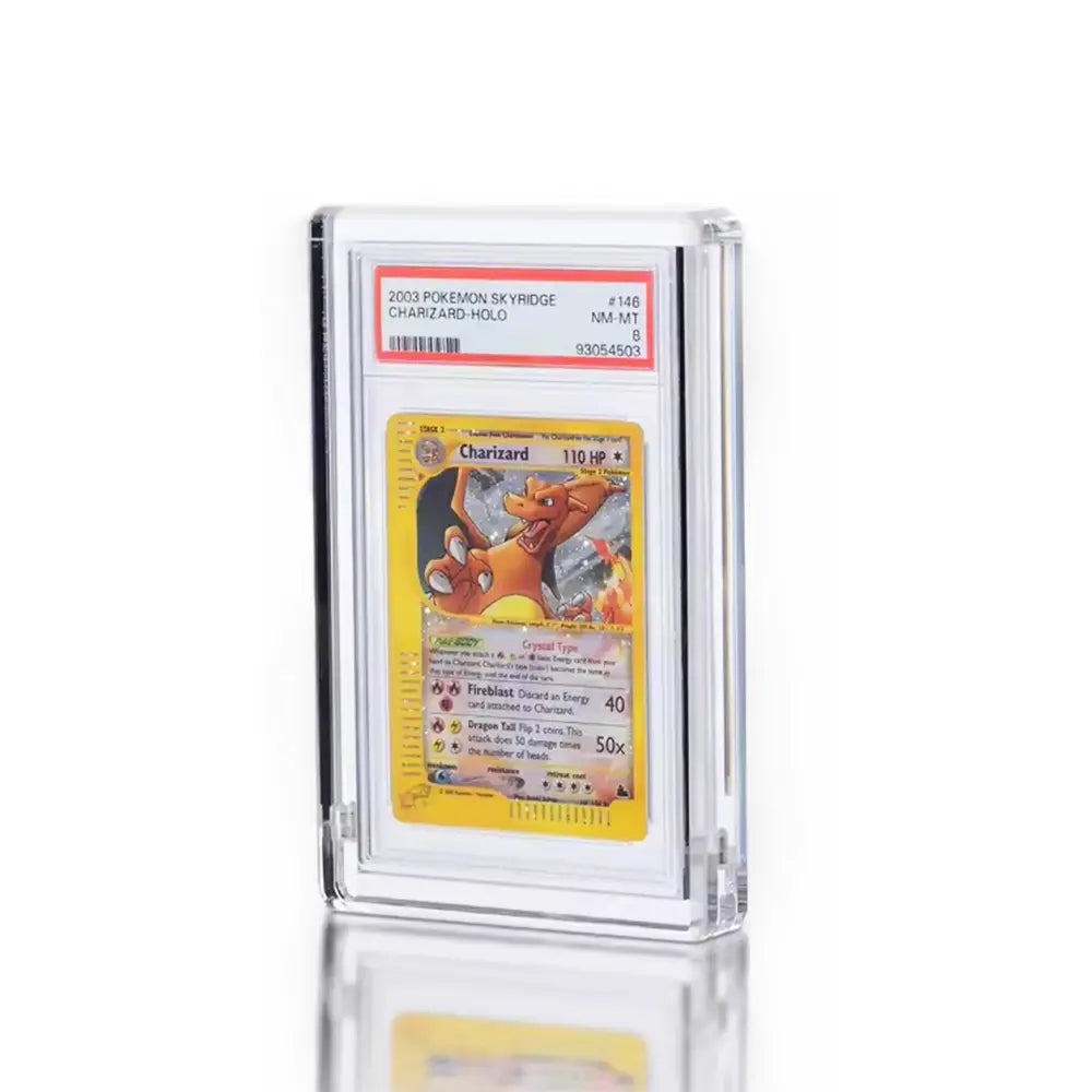 Pokémon Graded Card Acrylic Protective Case - Clear Hard Shell Holder for PSA CGC Slabs, Scratch Resistant