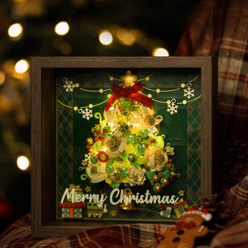 Christmas Tree Brick Display Frame