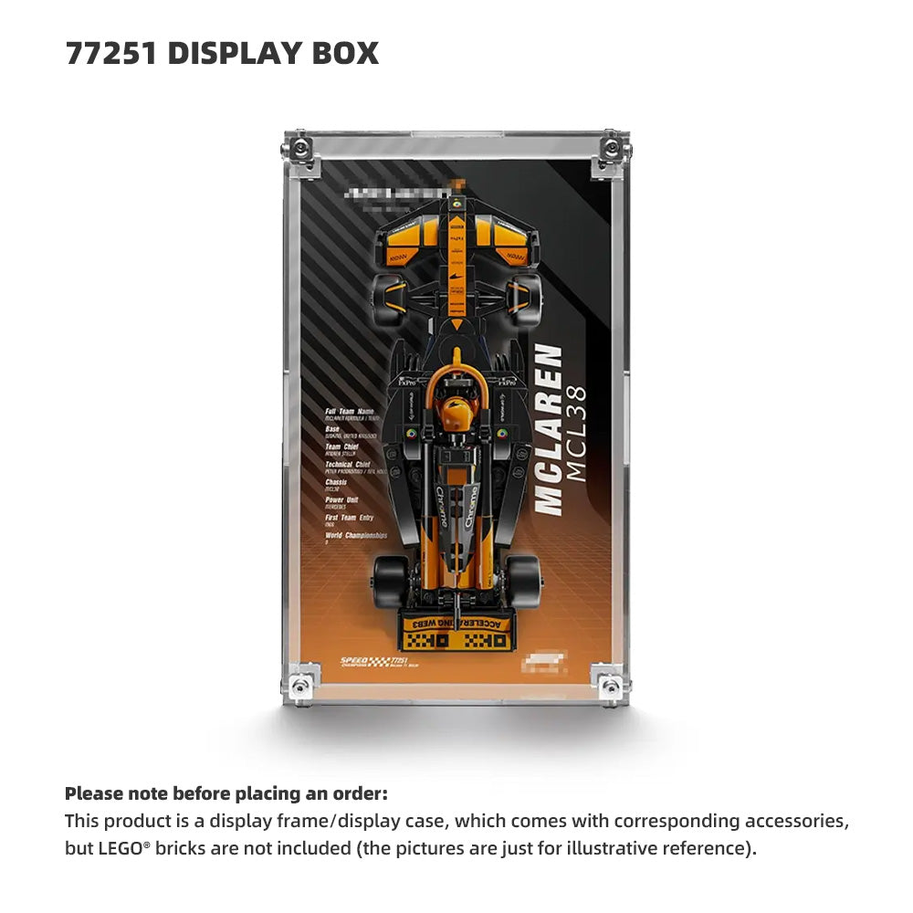 LEGO F1 Display Case for Speed Champions  series PLUS