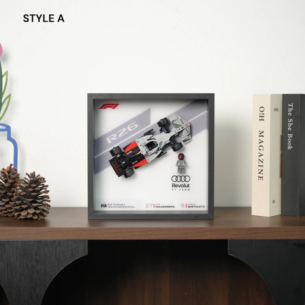 Cadre LEGO™ F1 pour Speed Champions 2025 – Cadre d’Exposition Mural