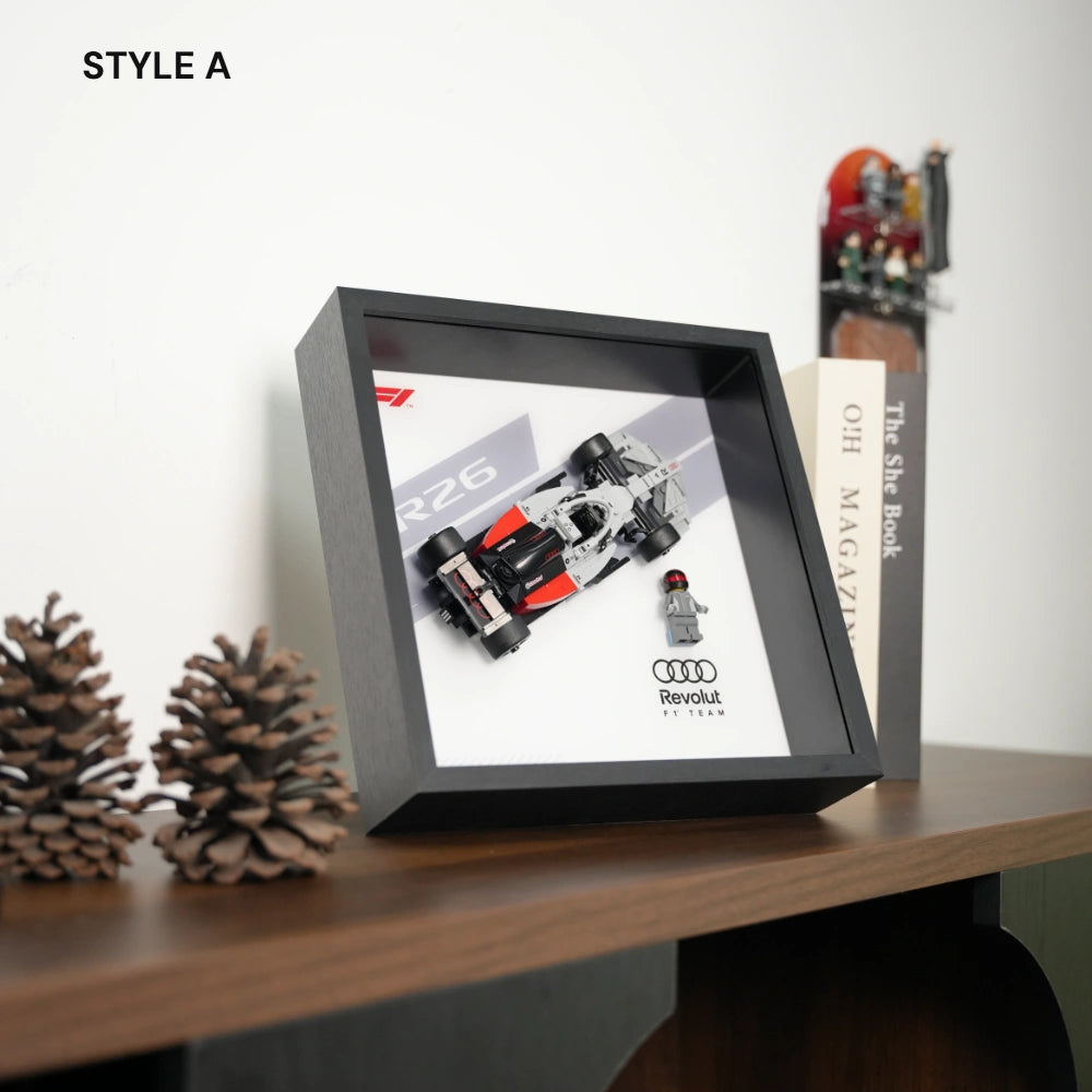 Cadre LEGO™ F1 pour Speed Champions 2025 – Cadre d’Exposition Mural