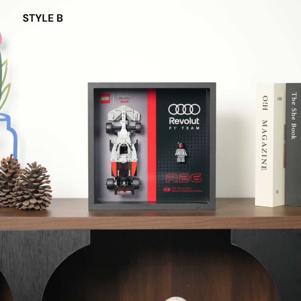 Cadre LEGO™ F1 pour Speed Champions 2025 – Cadre d’Exposition Mural