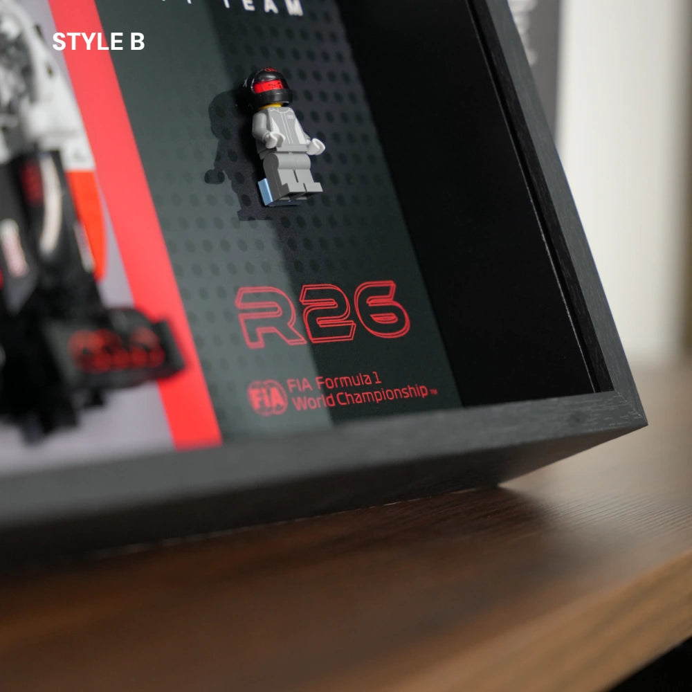 Cadre LEGO™ F1 pour Speed Champions 2025 – Cadre d’Exposition Mural