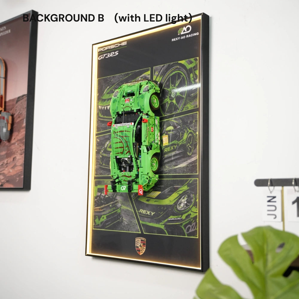 LEGO Display Frame for Porsche 911 GT3 R REXY AO Racing Car (42224)