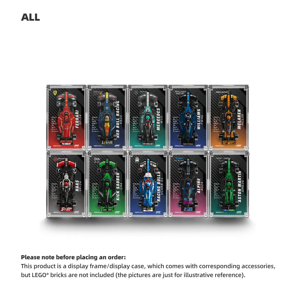 LEGO F1 Display Case for Speed Champions  series PLUS