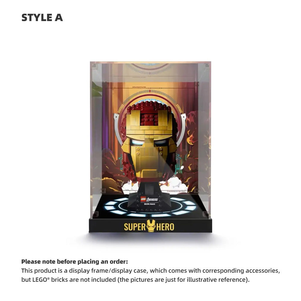 LEGO Display Case for For Lego Helmets