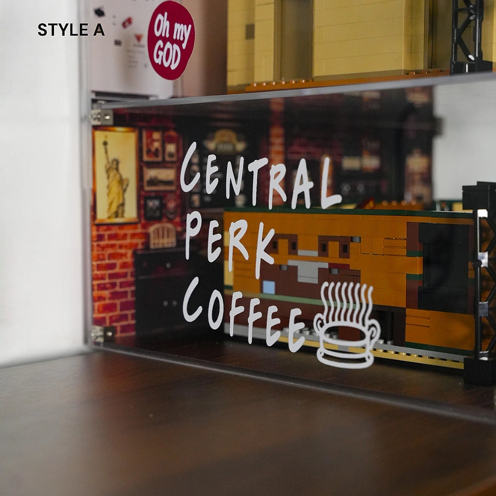 Acrylic Display Case for LEGO® Central Perk & The Friends Apartments – 3-Tier Window-Style Case (21319)＆(10292)