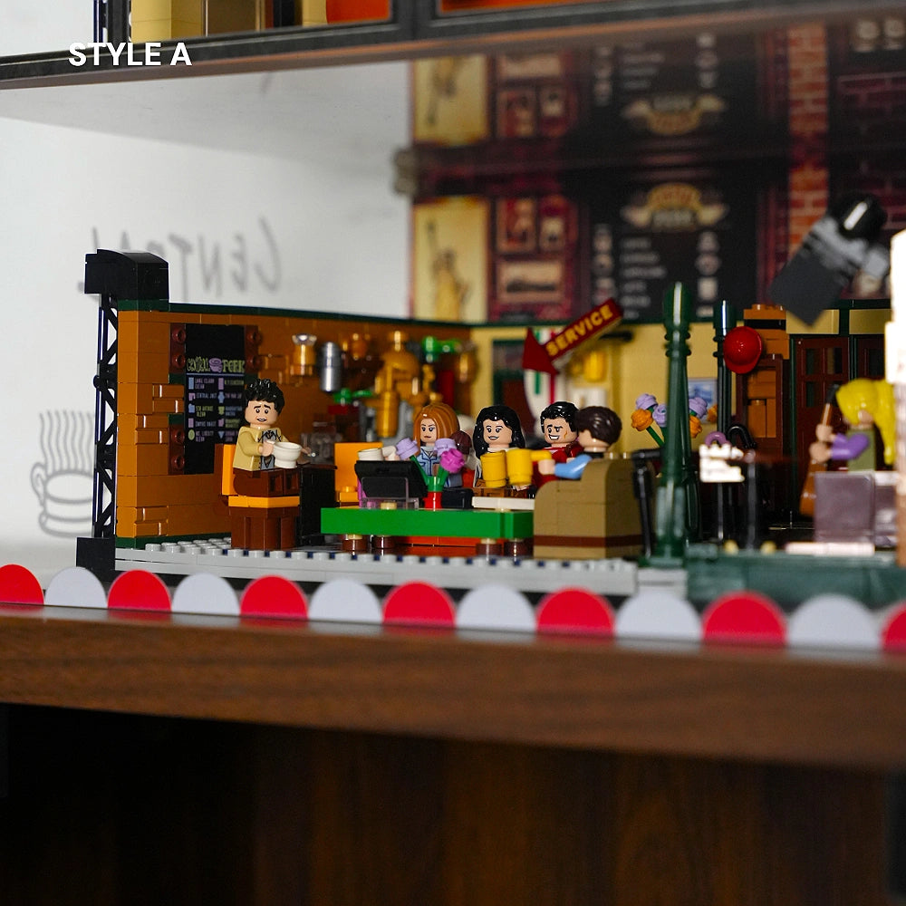 Acrylic Display Case for LEGO® Central Perk & The Friends Apartments – 3-Tier Window-Style Case (21319)＆(10292)