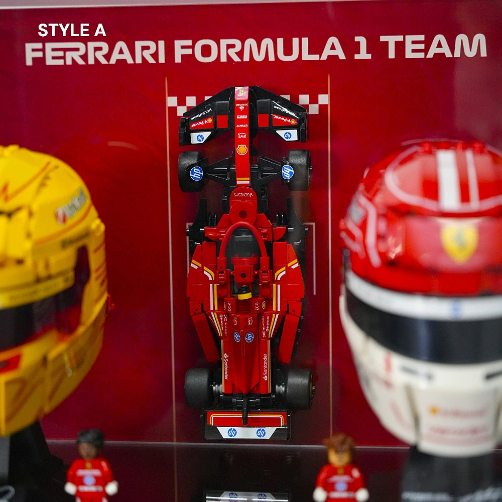 Acrylic Display Case for LEGO® Editions F1 Charles Leclerc Helmet & Lewis Hamilton Helmet (43014)&(43022)&(77242)