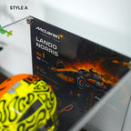 Acrylic Display Case for LEGO® Editions Mclaren Mastercard F1 Team Helmet (43023)&(43017)