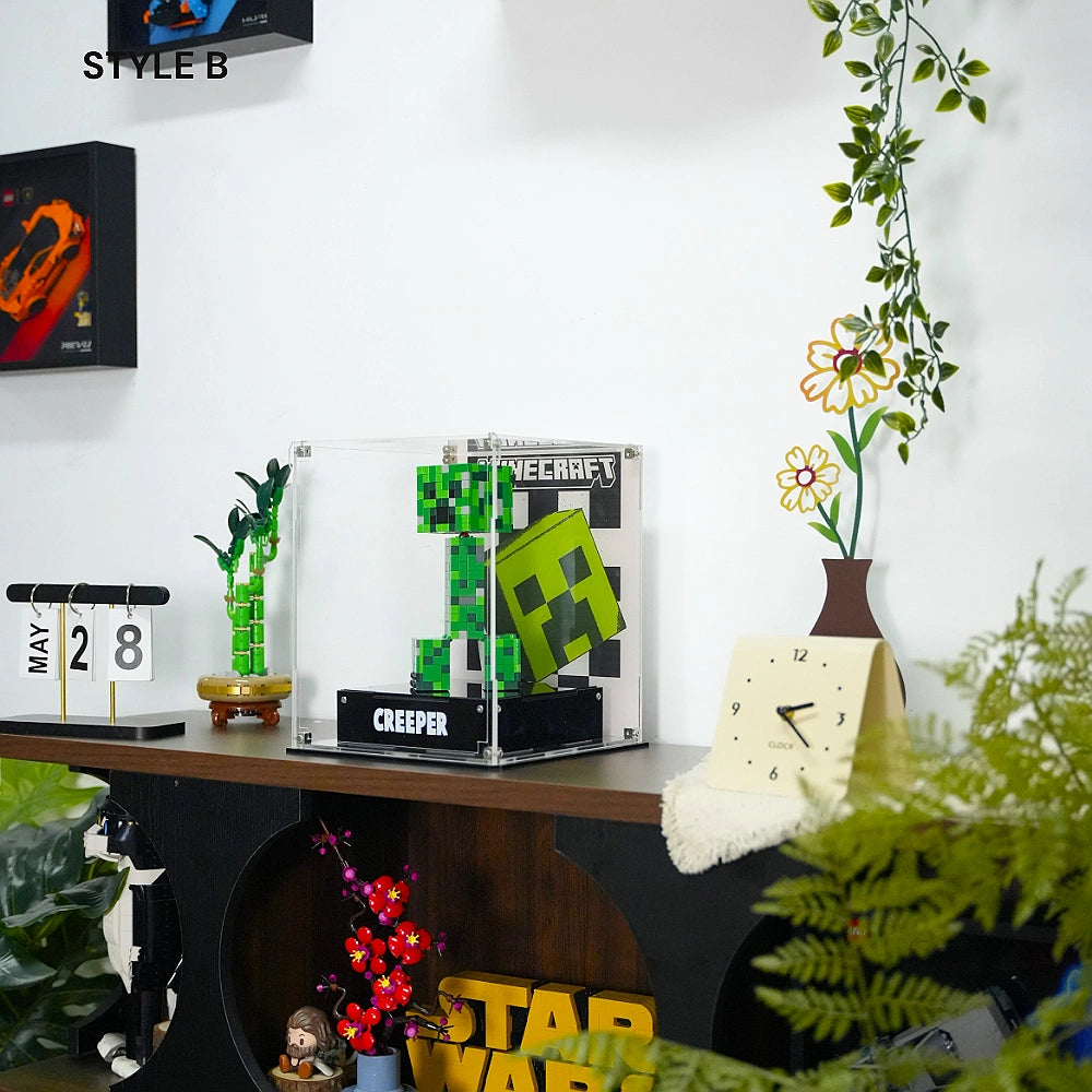 Acrylic Display Case for LEGO® Minecraft® The Creeper™ (21276)