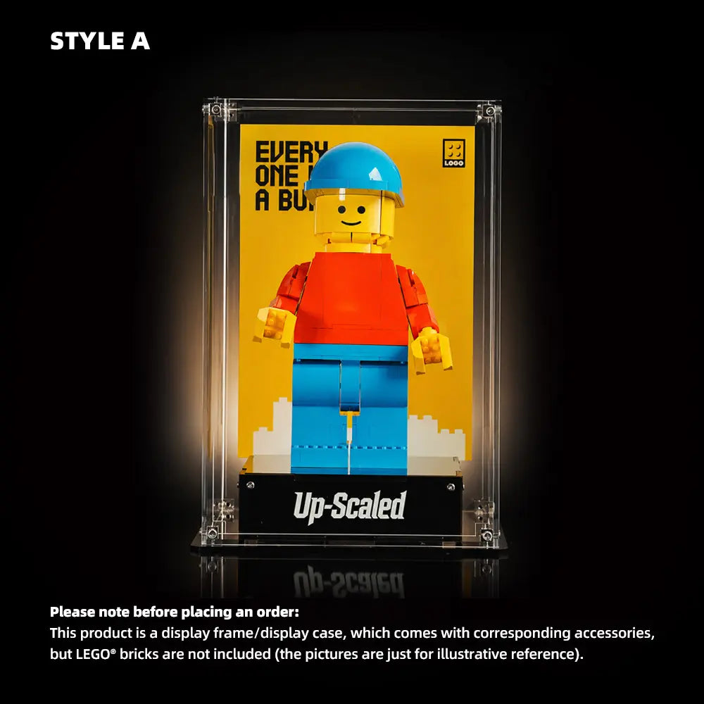 Acrylic Display Case for LEGO® Minifigures Up-Scaled LEGO® Minifigure (40649)