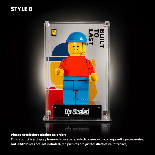 Acrylic Display Case for LEGO® Minifigures Up-Scaled LEGO® Minifigure (40649)