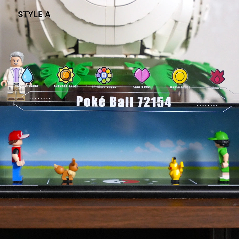 【Designer Edition】Acrylic Display Case for LEGO® Pokémon Iconic Trainer Moments: Poké Ball (72154)