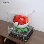 【Designer Edition】Acrylic Display Case for LEGO® Pokémon Iconic Trainer Moments: Poké Ball (72154)