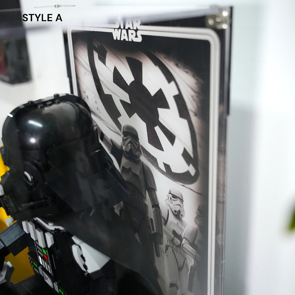 Vitrine Acrylique LEGO Star Wars pour Casque de Pilote AT-RT Impérial (75458)