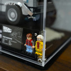 Vetrina LEGO per la macchina del tempo di Ritorno al futuro (10300)