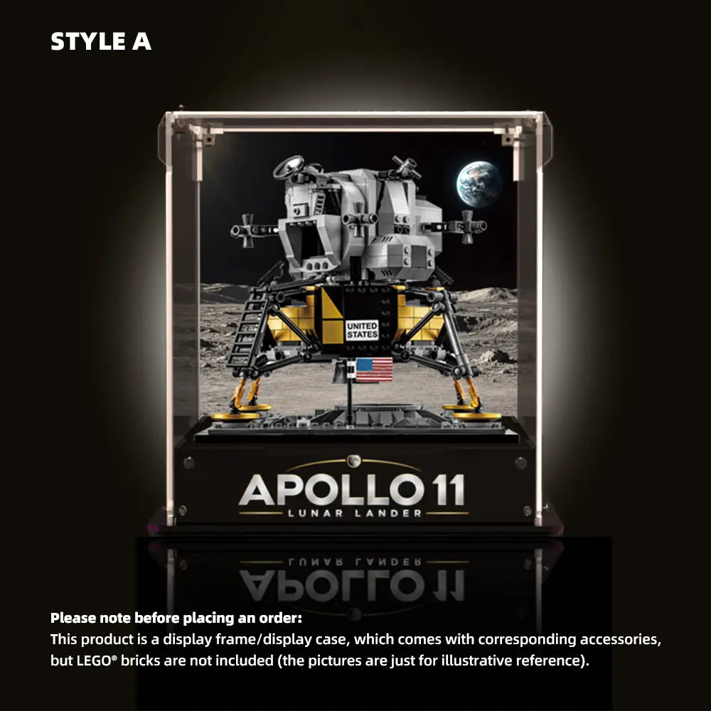 Acrylic Display Case for LEGO®  Creator Expert  NASA Apollo 11 Lunar Lander (10266)A