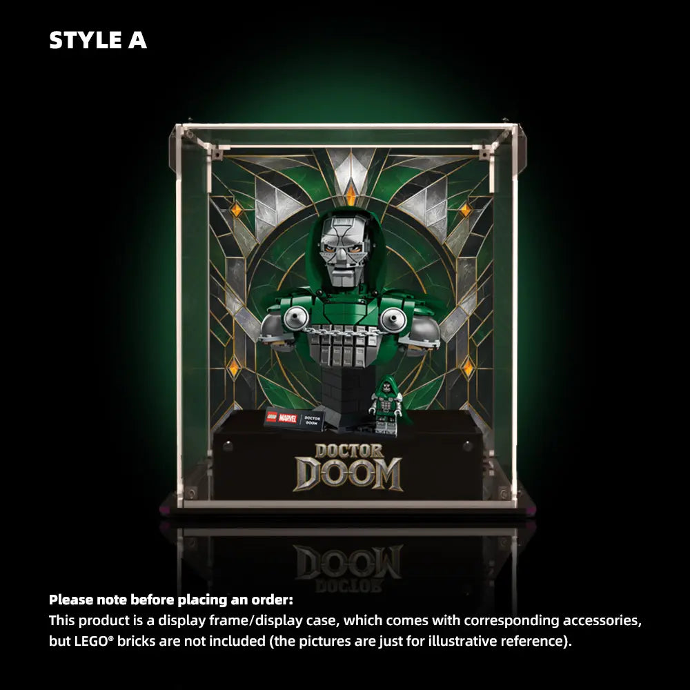 Acrylic Display Case for LEGO® Doctor Doom Bust (76345)