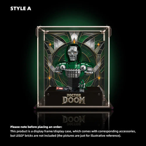 Acrylic Display Case for LEGO® Doctor Doom Bust (76345)