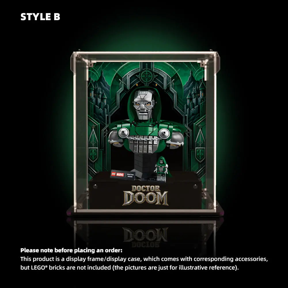 Acrylic Display Case for LEGO® Doctor Doom Bust (76345)