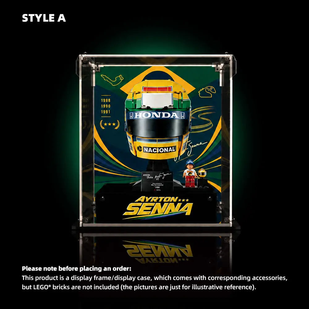 Acrylic Display Case for LEGO® Editions Ayrton Senna Helmet (43024)