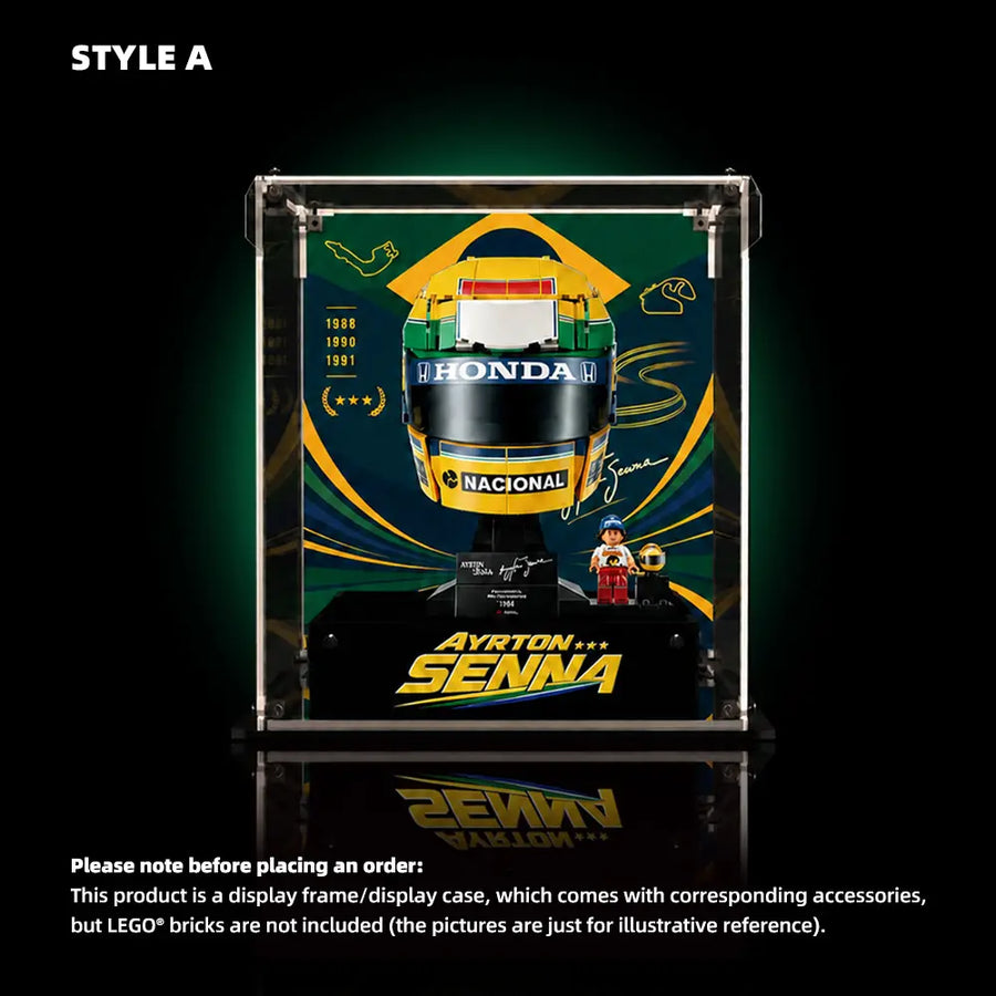 Acrylic Display Case for LEGO® Editions Ayrton Senna Helmet (43024)