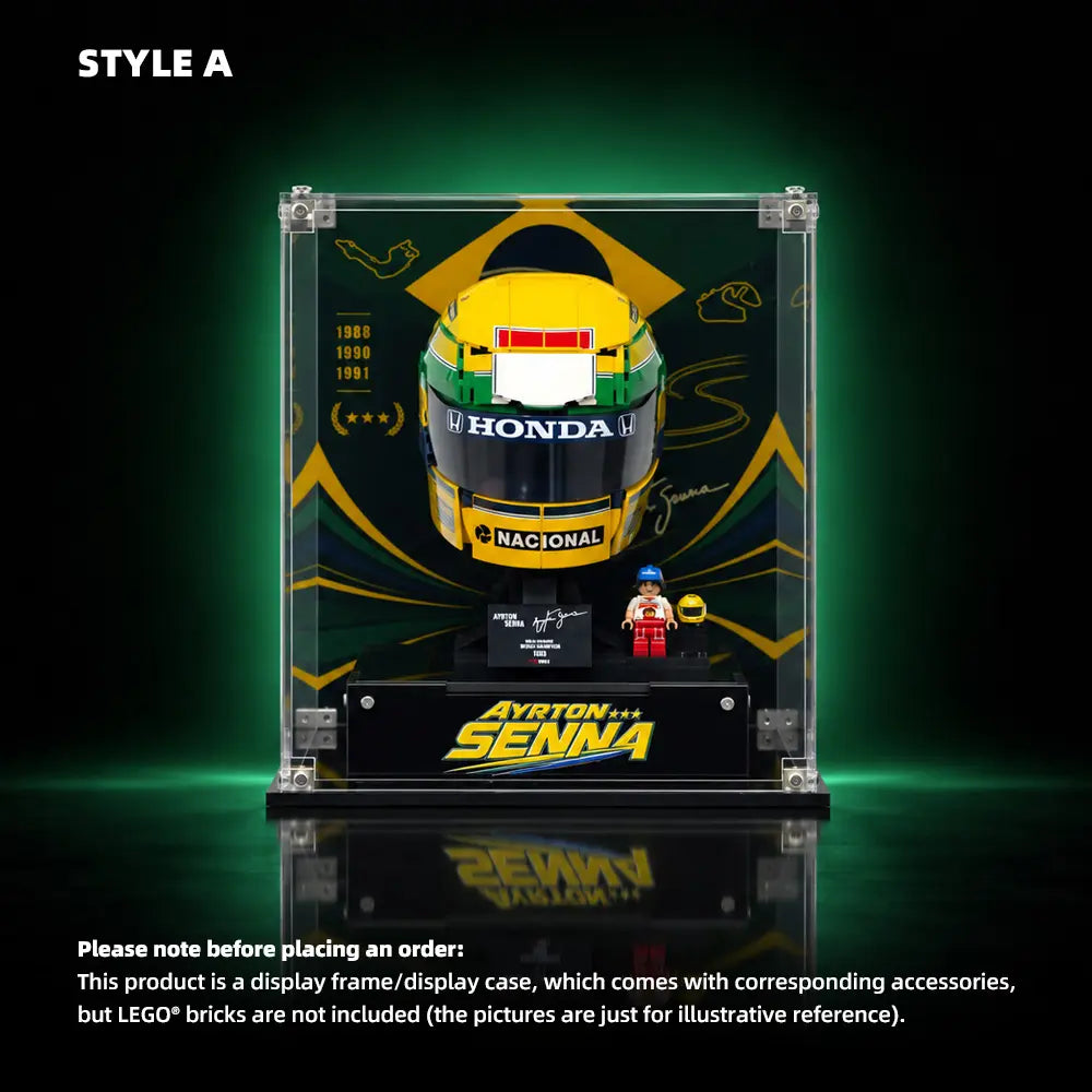 Acrylic Display Case for LEGO® Editions Ayrton Senna Helmet (43024)