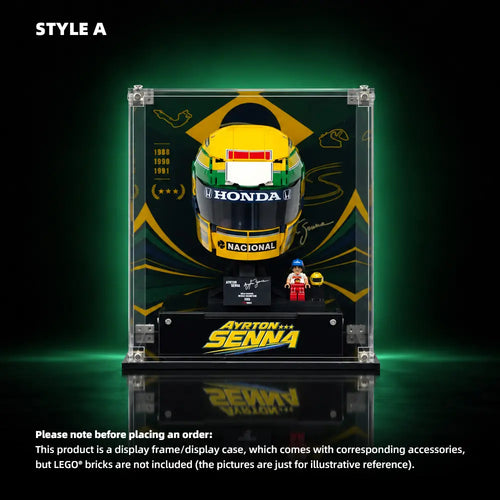 Acrylic Display Case for LEGO® Editions Ayrton Senna Helmet (43024)