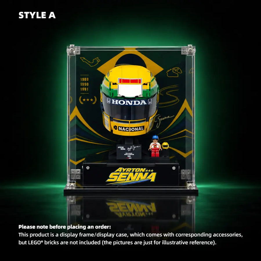 Acrylic Display Case for LEGO® Editions Ayrton Senna Helmet (43024)