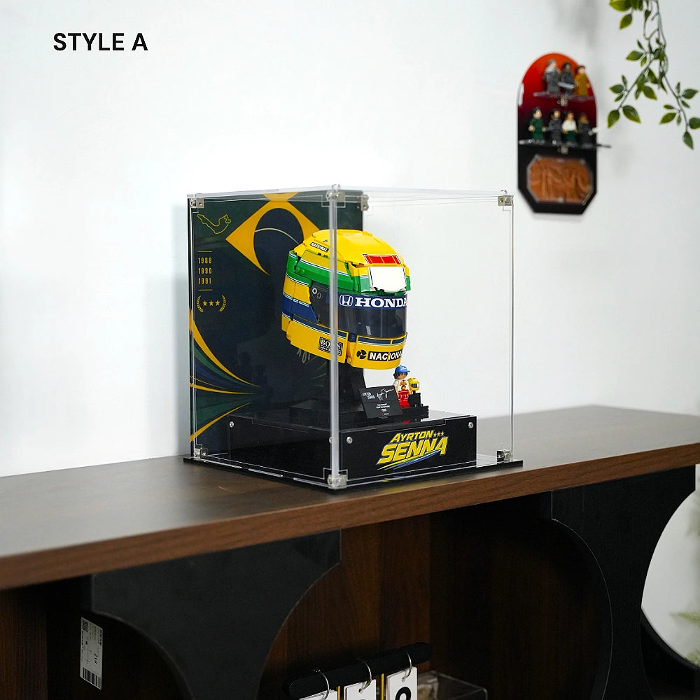 Acrylic Display Case for LEGO® Editions Ayrton Senna Helmet (43024)