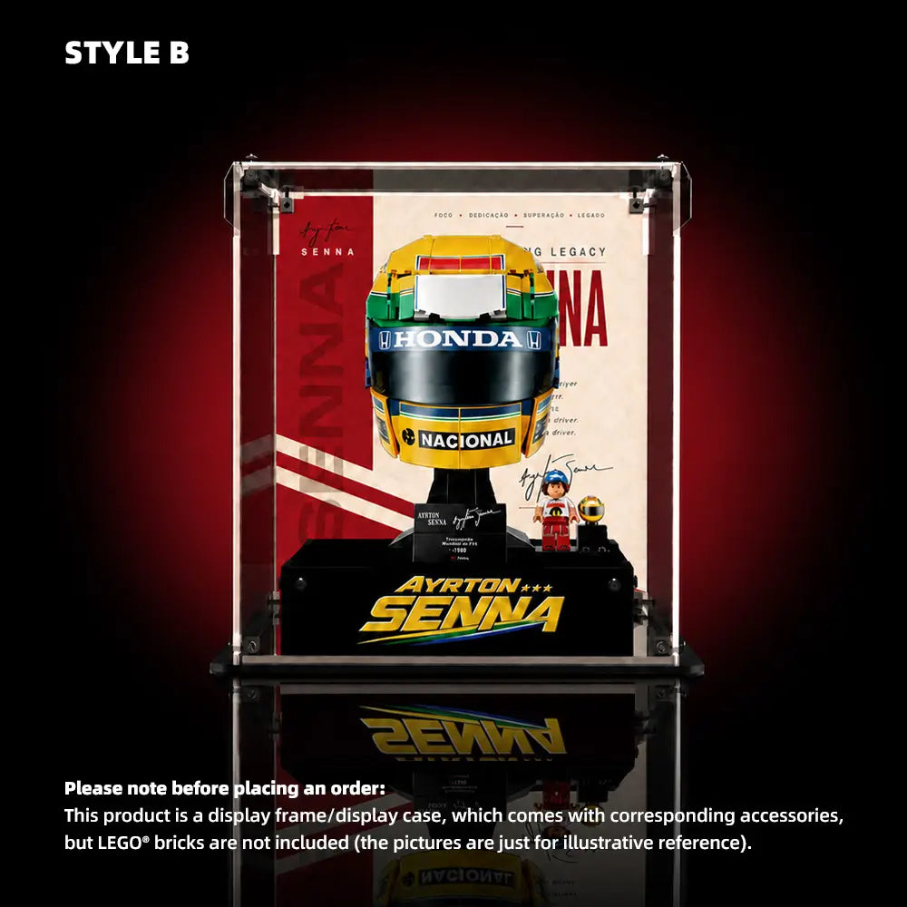 Acrylic Display Case for LEGO® Editions Ayrton Senna Helmet (43024)