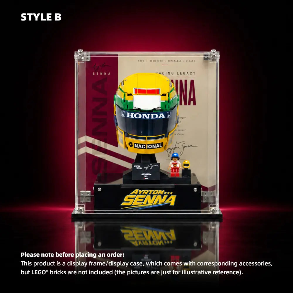Acrylic Display Case for LEGO® Editions Ayrton Senna Helmet (43024)