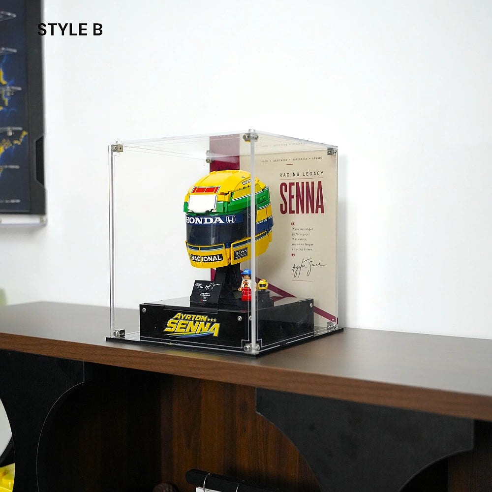 Acrylic Display Case for LEGO® Editions Ayrton Senna Helmet (43024)