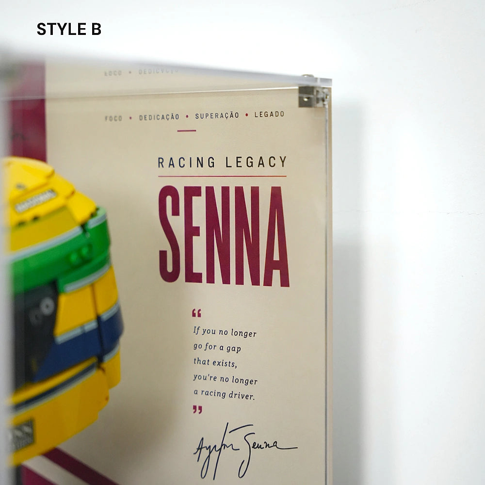 Acrylic Display Case for LEGO® Editions Ayrton Senna Helmet (43024)