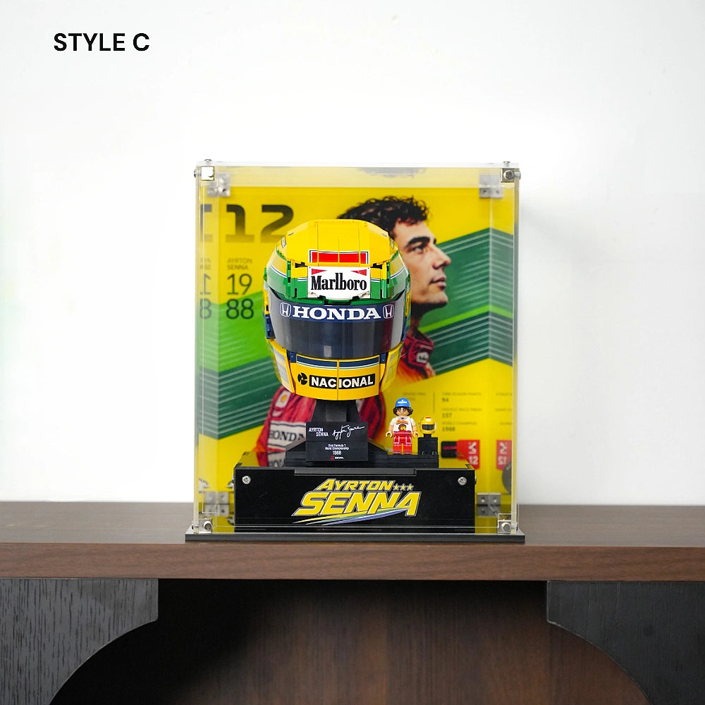 Acrylic Display Case for LEGO® Editions Ayrton Senna Helmet (43024)