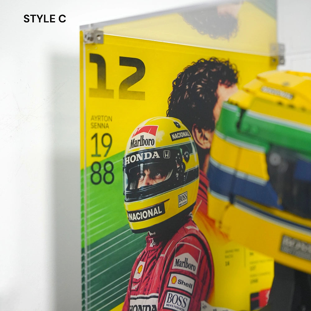 Acrylic Display Case for LEGO® Editions Ayrton Senna Helmet (43024)