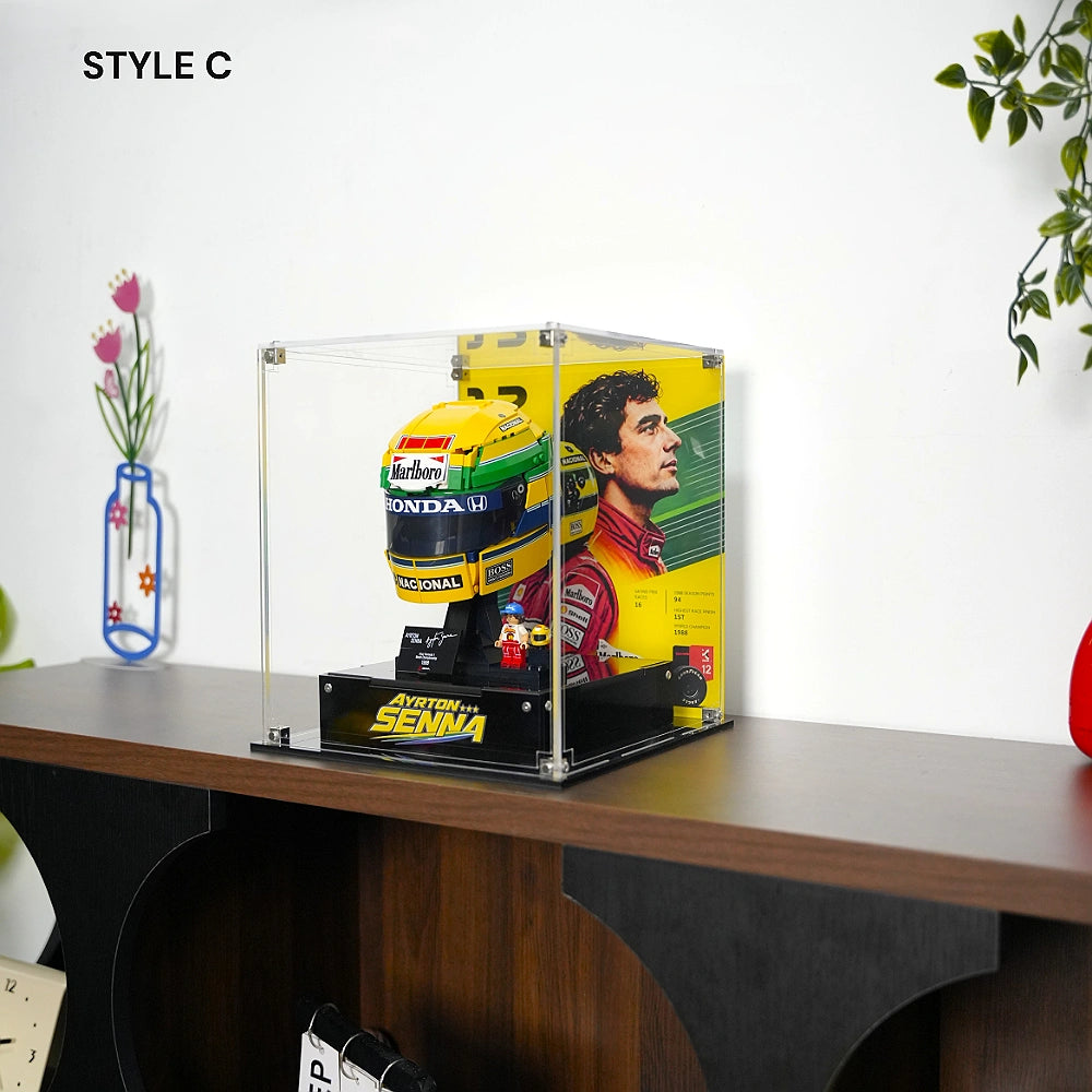 Acrylic Display Case for LEGO® Editions Ayrton Senna Helmet (43024)