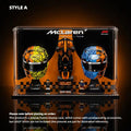 Acrylic Display Case for LEGO® Editions F1 Lando Norris Helmet & Oscar Piastri Helmet (43023)&(43017)&(77251)A